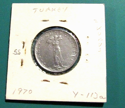 Turkey 1970 25 Kurus Coin