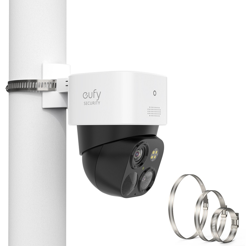 Pole Mount for eufy SoloCam S340 360°Adjustable Railing Bracket Clip Holder