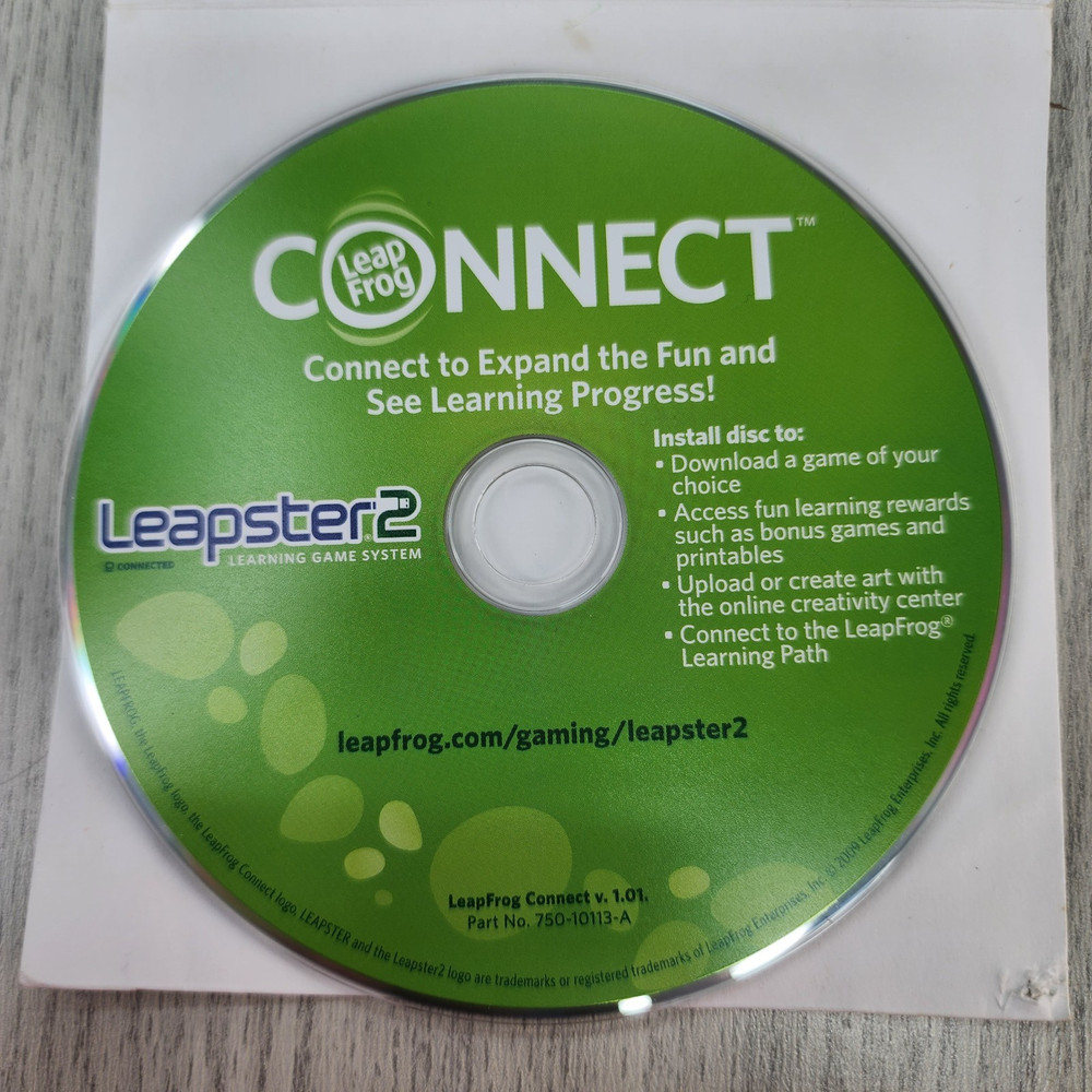 LeapFrog Leapster 2 Parent Guide Instructions & DVD Only Replacement Manual Lear