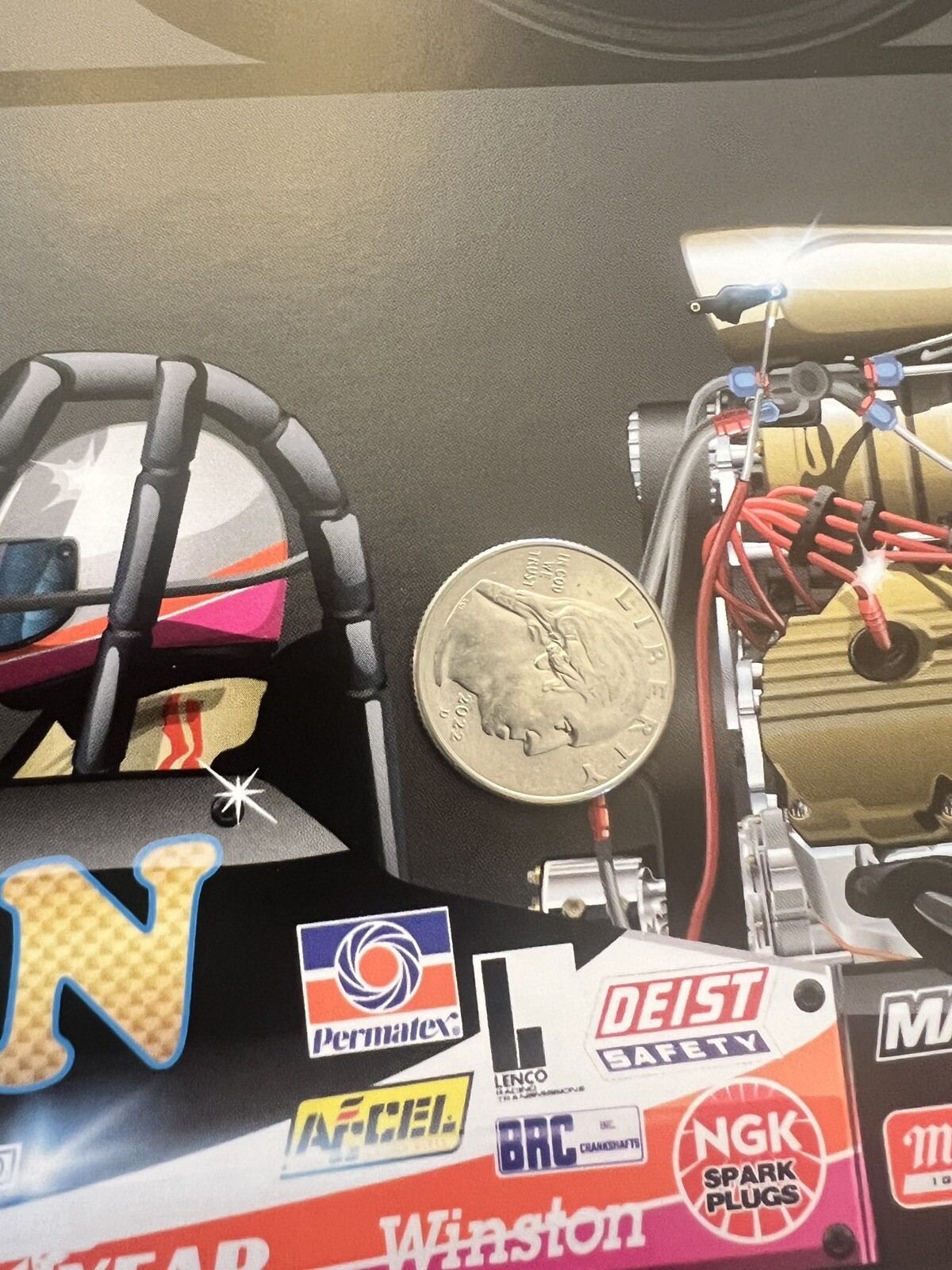 2025 John Force Racing Posters Rendering 2 side print