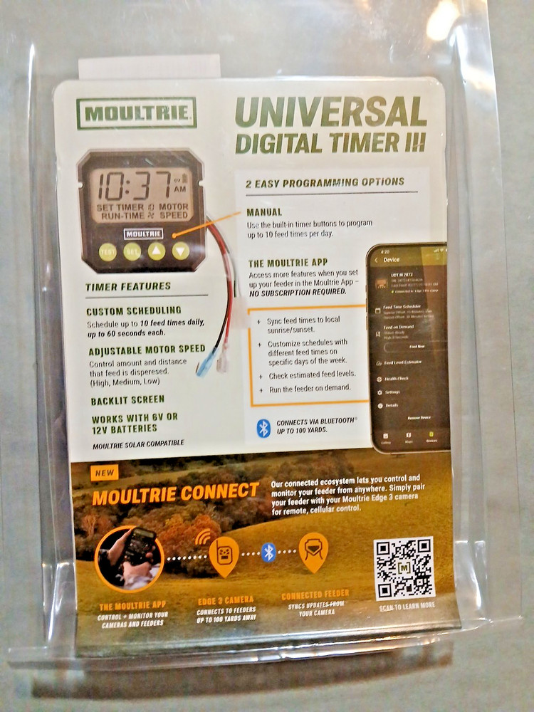 Moultrie Universal Digital Timer III - Deer Feeder Timer - Digital Timer System