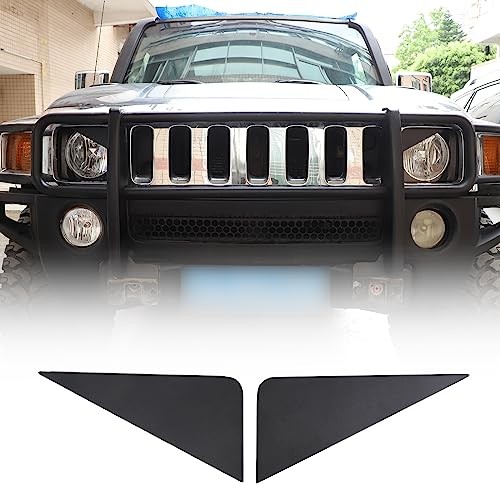Front Headlight Panel Trim Compatible with Hummer H3 2005-2009, Front Light