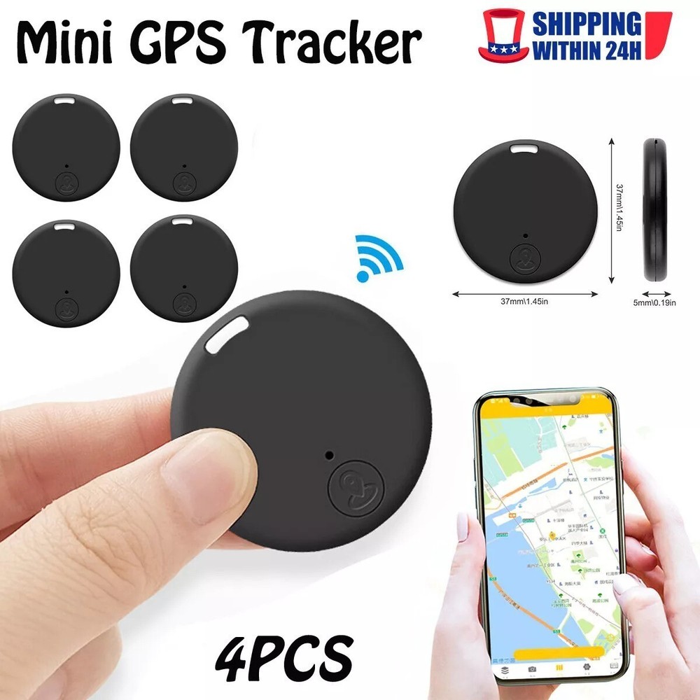 4x GPS Tracker for Vehicles Car Tracking Device,Mini Hidden for iPhone Android