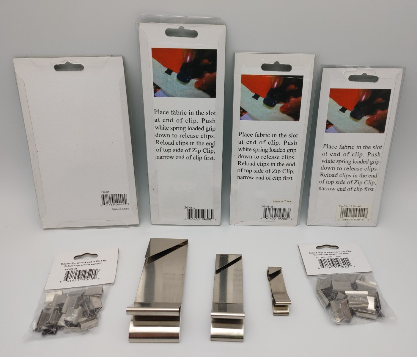 Martelli Quilting Tools Lot ZIP BIND ZIP CLIP Binding Fabric + Training DVD