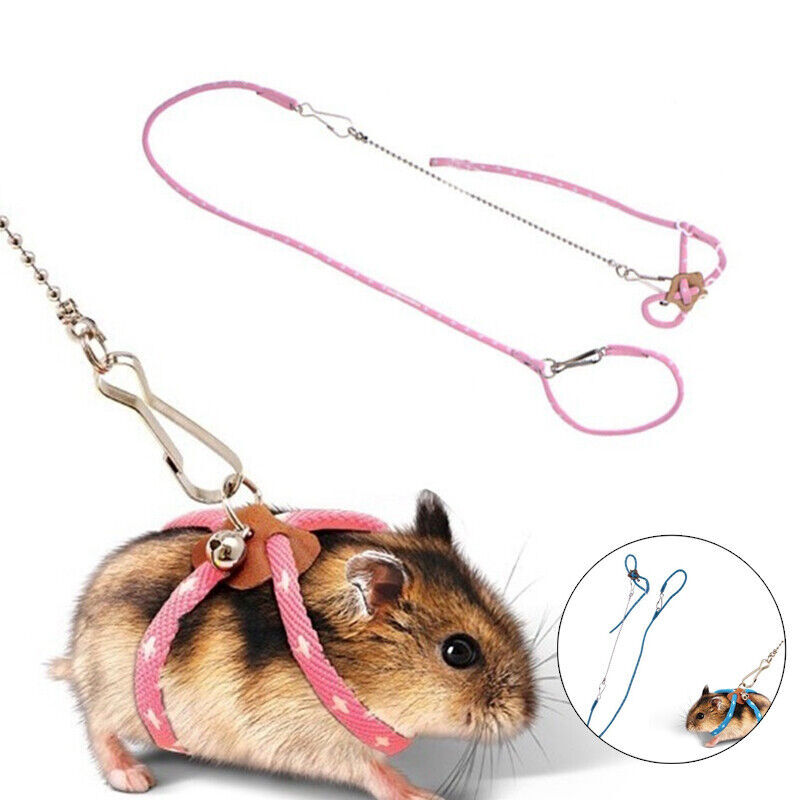 Adjustable Soft Harness Leash New Small Pet Parrot Mouse Hamster Ferrets Rat