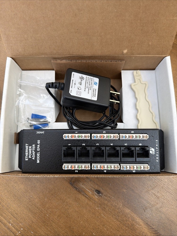 Proliphix EPA-60 Ethernet Power Adapter With Crimp Tool And A/C plug