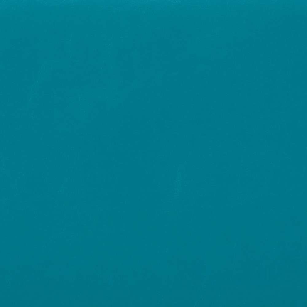 Hamilton 48" Transitional Rectangle Ottoman in Mediterranean Blue Faux Leather
