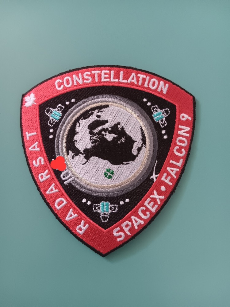 Authentic RADARSAT CONSTELLATION SpaceX Falcon-9 Employee 4 Digit # PATCH