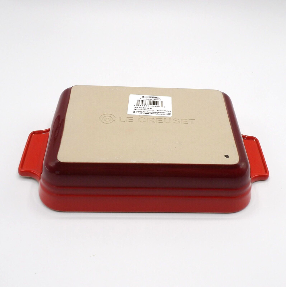 CERISE (CHERRY) BY LE CREUSET 7” RECTANGULAR BAKER BAKING DISH NEW