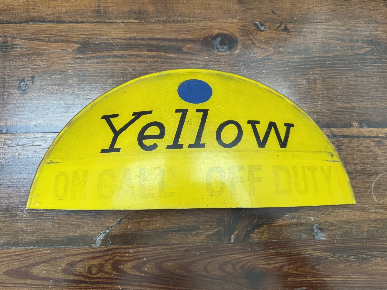 Taxi Cab Roof Light Sign original Rounded Light Up OLD !