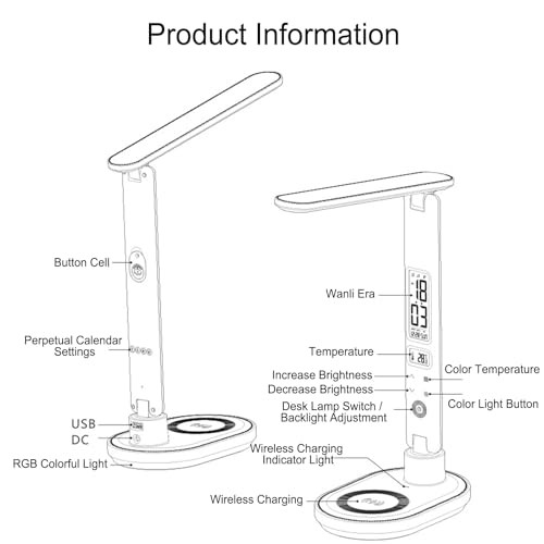 Multi Functional Table Multi functional Table Lamp U20 White