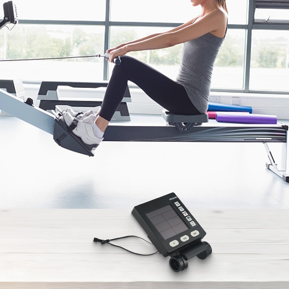 Multifunction Rowing Machine Speedometer Practical LCD Display Counter Monitor