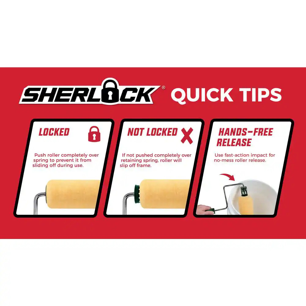 Sherlock Paint Roller Frame 14 Inch Painting Hardware Accessory Tool New