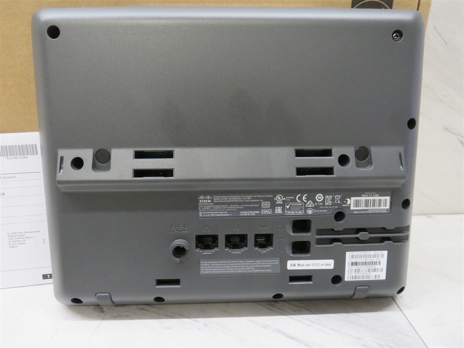 Open Box Genuine Cisco 7861 Corded Business UC IP Phone CP-7861-K9