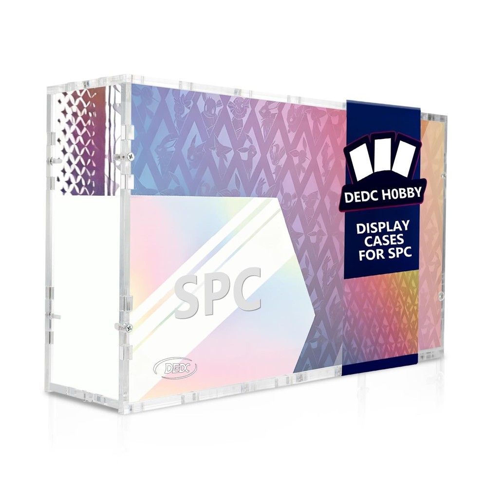 DEDC 1Pcs Acrylic Display Case Compatible with Prismatic Evolutions SPC Box S...