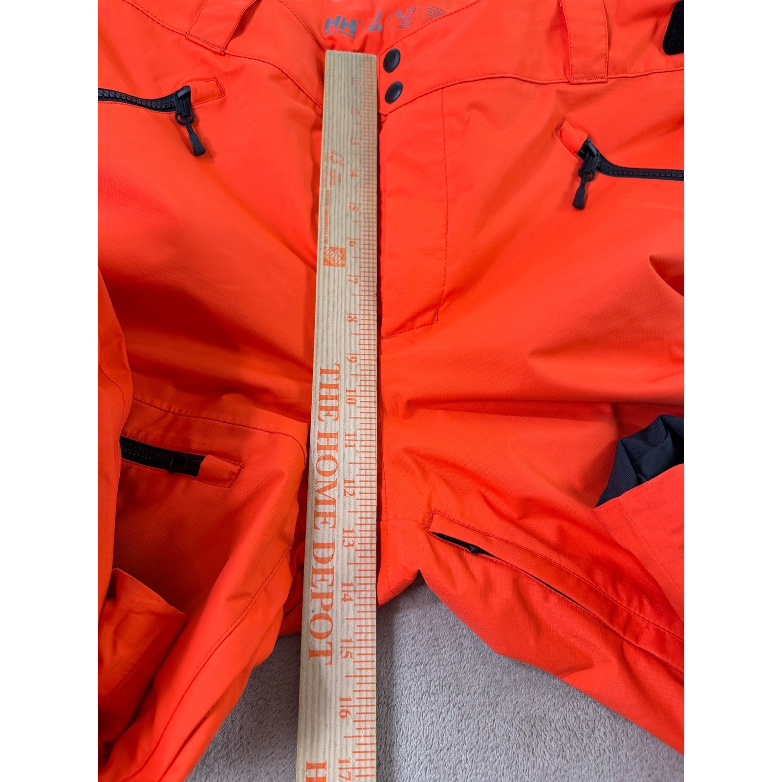 Helly Hansen Helly Tech Recco Snowboard Ski Pants Men's XL Orange Waterproof EUC