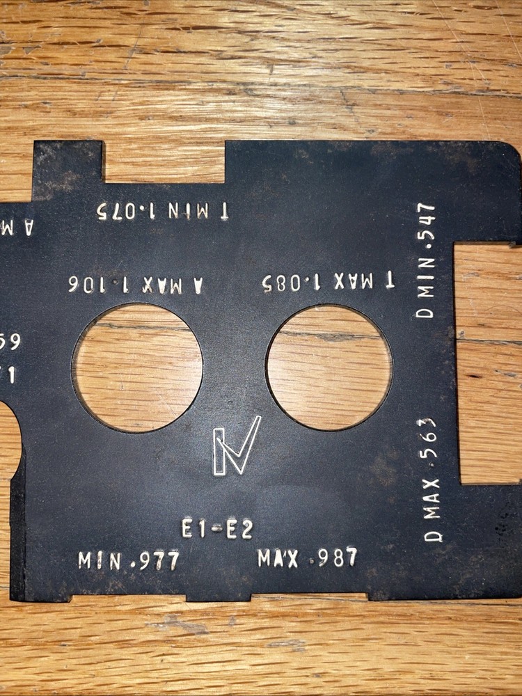 Combination Finish Gauge Chart 28-PCO B-2178