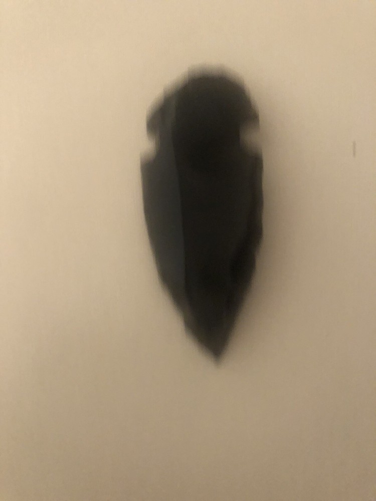 1 Black Obsidian Arrowhead Point Gem 2 inches