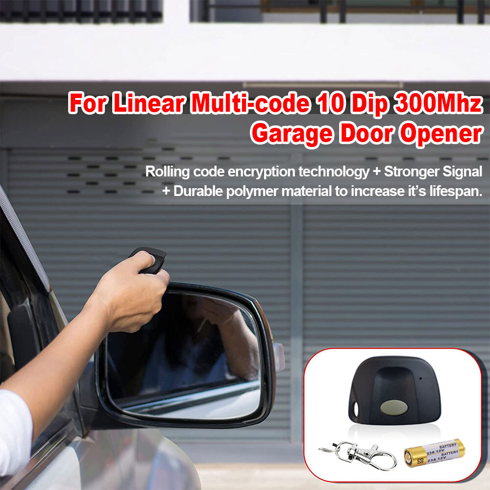 MultiCode 3060 Compatible Firefly 300MCD21K Keychain Remote 300MHz 10 Dip Switch