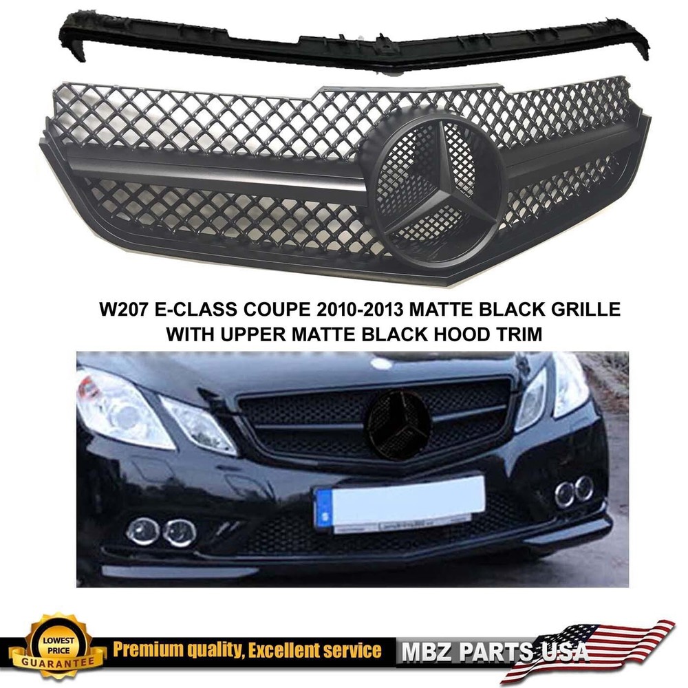 E63 Grille E-Class Coupe Matte Black E550 E350 C207 2010 2011 2012 2013 Star