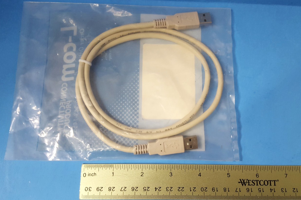 ONE PC- COMPUTER USB CABLE, 1M, L-COM, CSMUAA-1M, TYPE A -TO- TYPE A