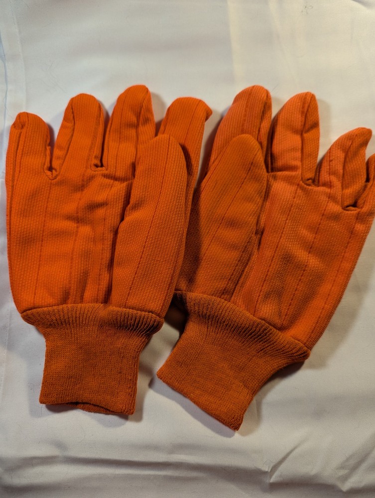 Gloves Hunting Orange Canvas