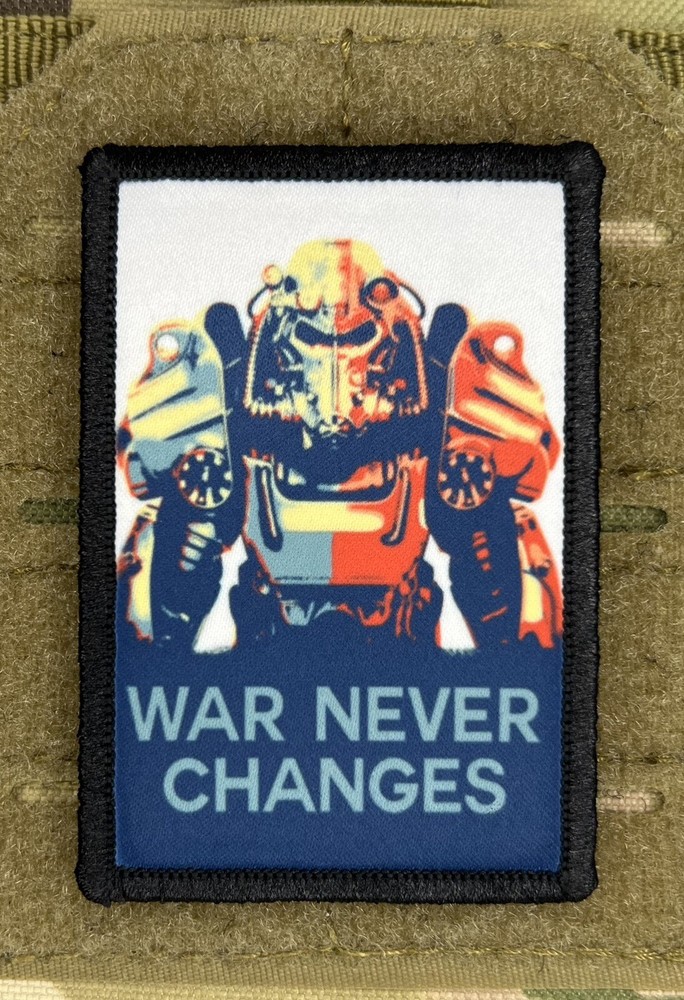 Fallout 4 War Never Changes Morale Patch / Military Badge ARMY Tactical 644
