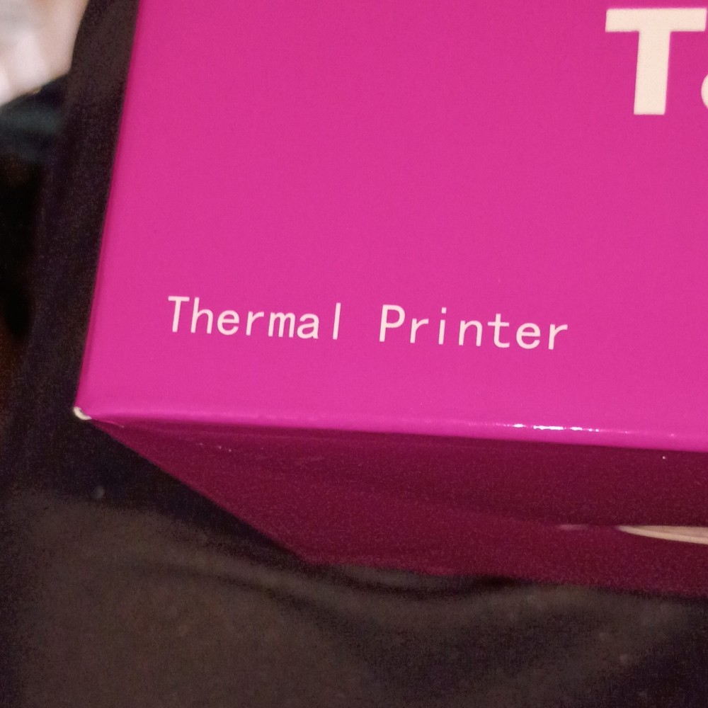 NEW T11 Portable Direct Thermal Printer Pink, 210mm Max Width, Type-C Interface