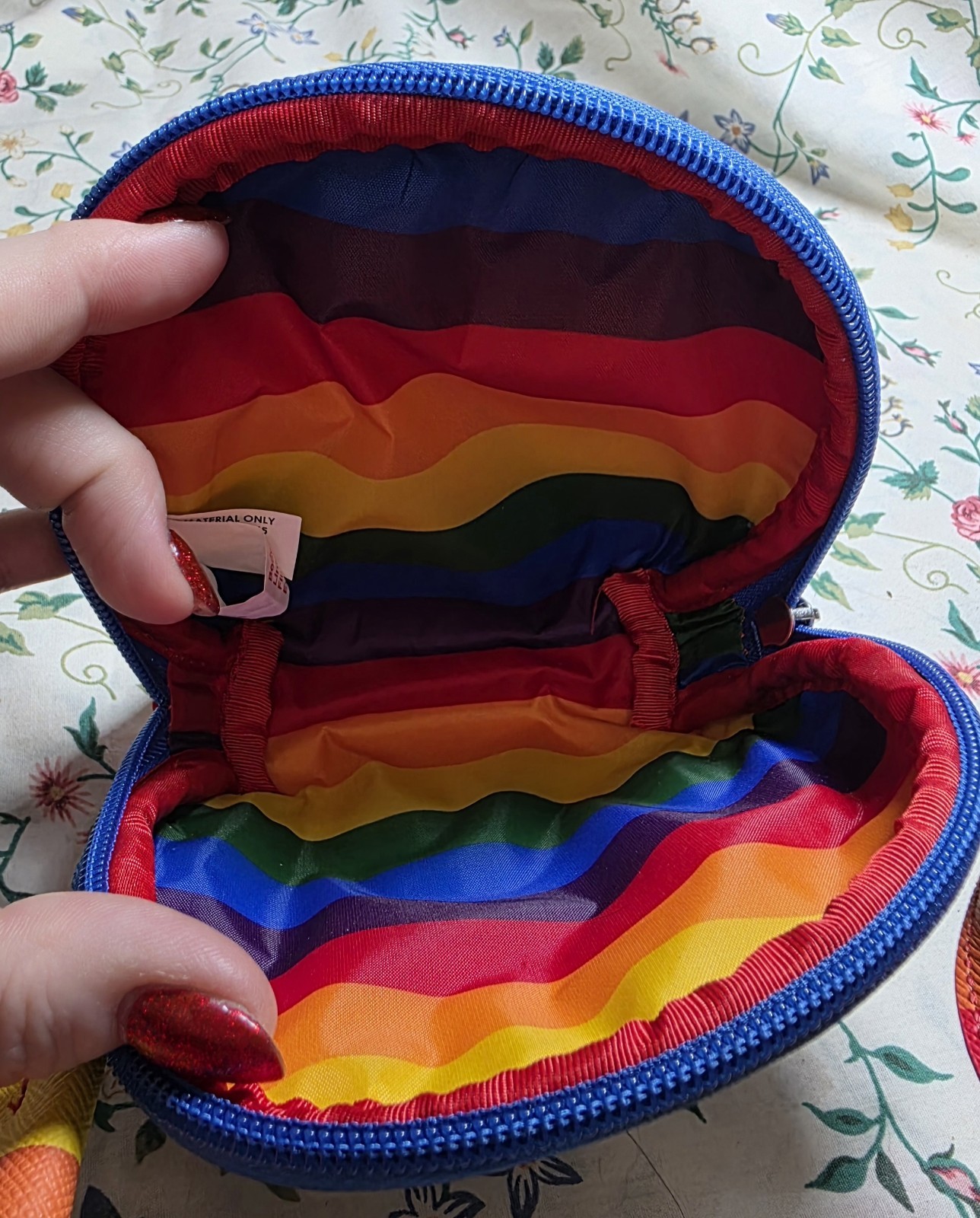 Disney's Stitch Rainbow Cosmetic Makeup Bag Pouch with Zipper Pride