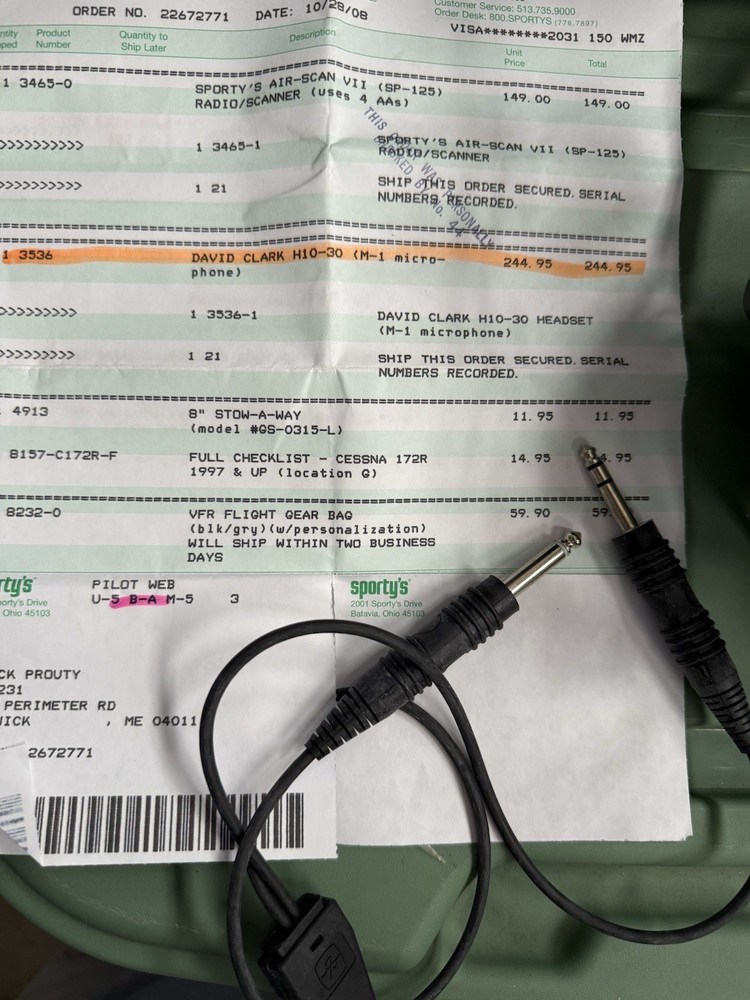 David Clark Aviation Headset Microphone Soft Mic