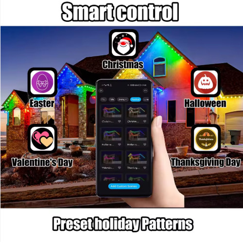 permanent outdoor lights 100ft