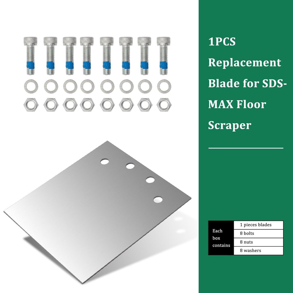 Monkey King Bar- SDS Max/Hex/Notch Floor Scraper Replacement Blades for 6-in ...