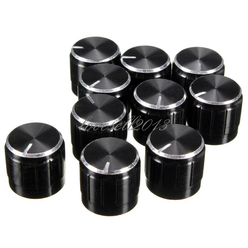 10PCS Useful Volume Control Rotary Knobs For 6mm Dia Potentiometer