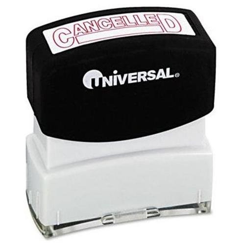 Universal Office Products 10045 Message Stamp, Cancelled, Red