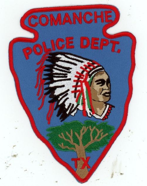 TEXAS TX COMANCHE POLICE NICE SHOULDER PATCH SHERIFF