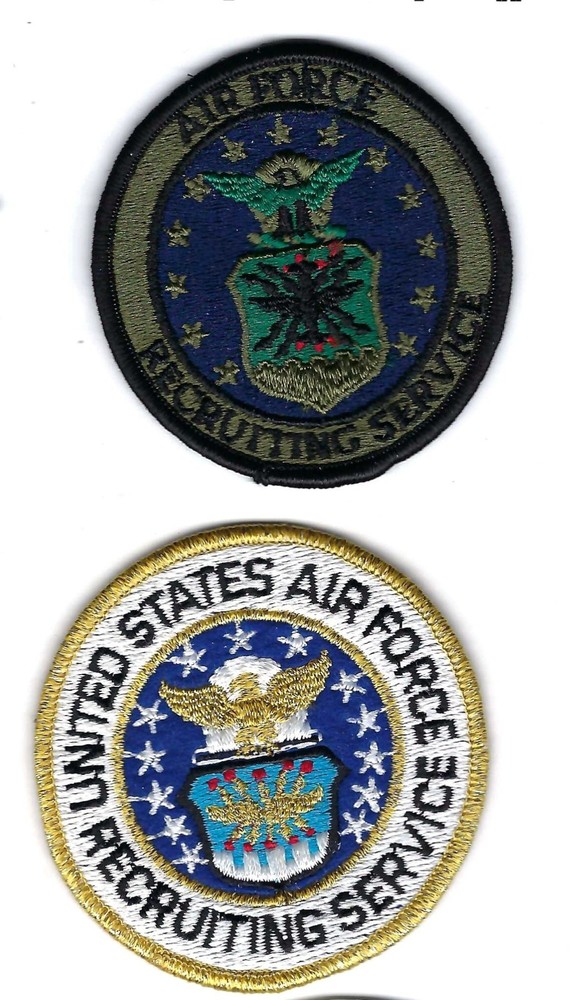 PATCH USAF RECRUITING SERVICE PAIR        M-17