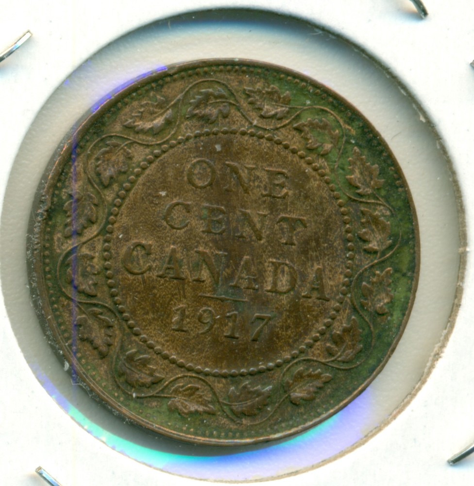 1917 CANADA LARGE CENT, EXTRA FINE, GREAT PRICE!