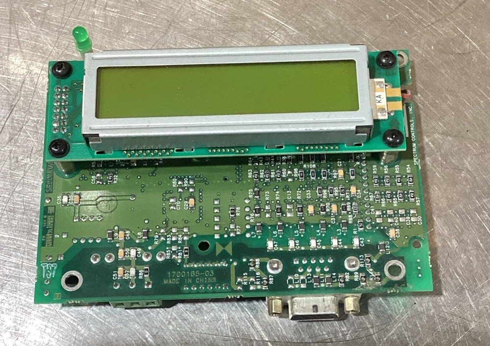Spectrum Controls Board 8100117-04 D.0 Board and LCD Display Screen Panel