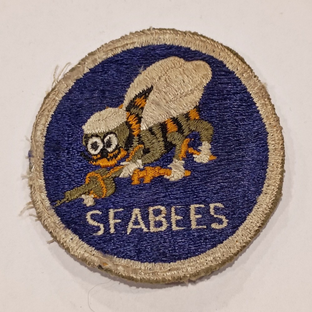 Original RARE WWII U.S. Navy  Seabees patch - "Smiling Bee"..UV tested!