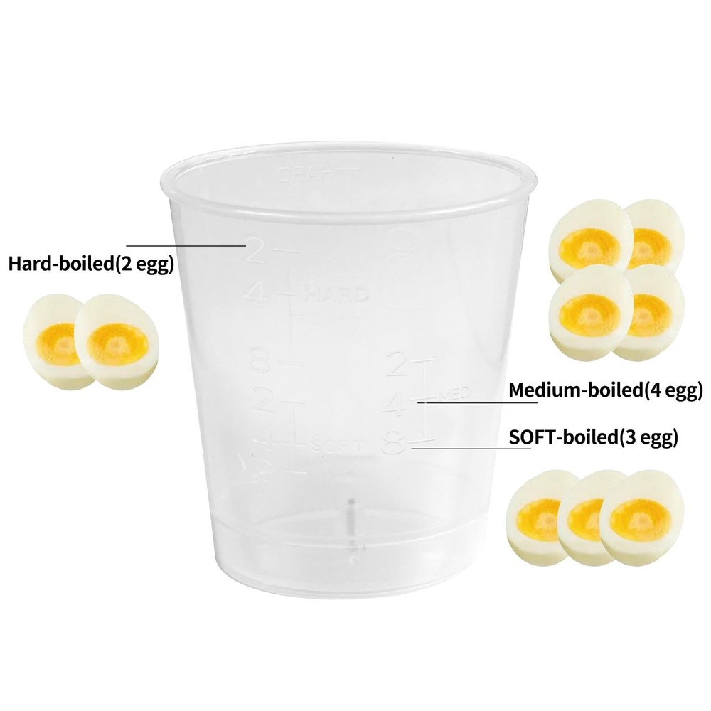Rapid Electric Egg Cooker set Boiled Egg Maker 8 Capacity Large Silver