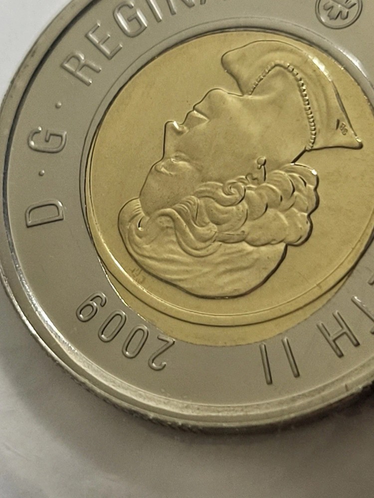 Rare Error - Canada 2009 Proof Like Set With Rare Core Off On $2