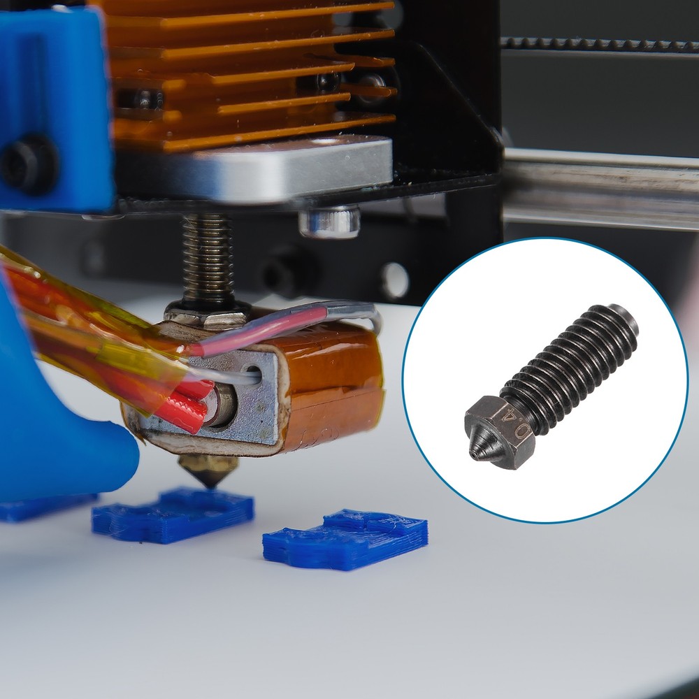 5 Pcs 0.4mm 3D Printer Extruder Nozzles (20x6mm)