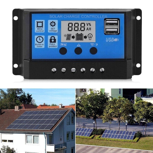 100A 12V 24V MPPT Solar Charge Controller Home Solar Panel Battery Regulator