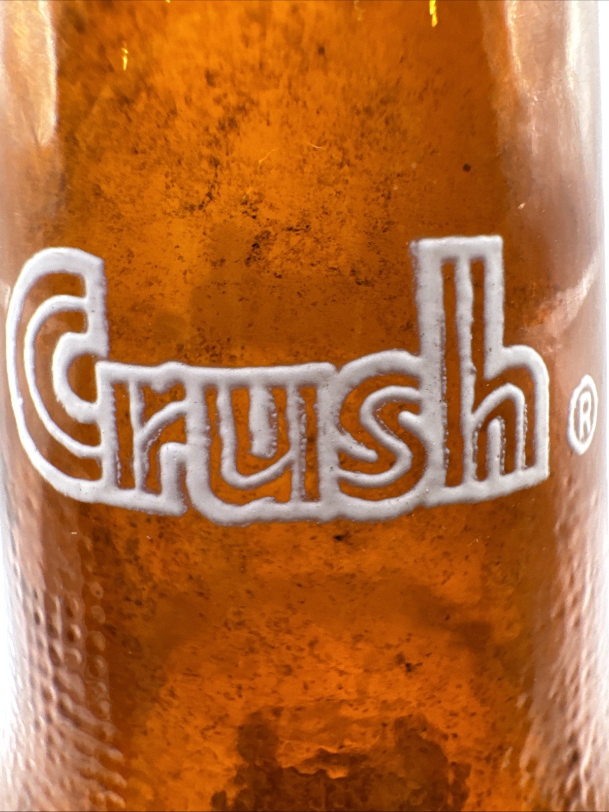 Orange Crush 10 oz Amber Brown Soda Bottle