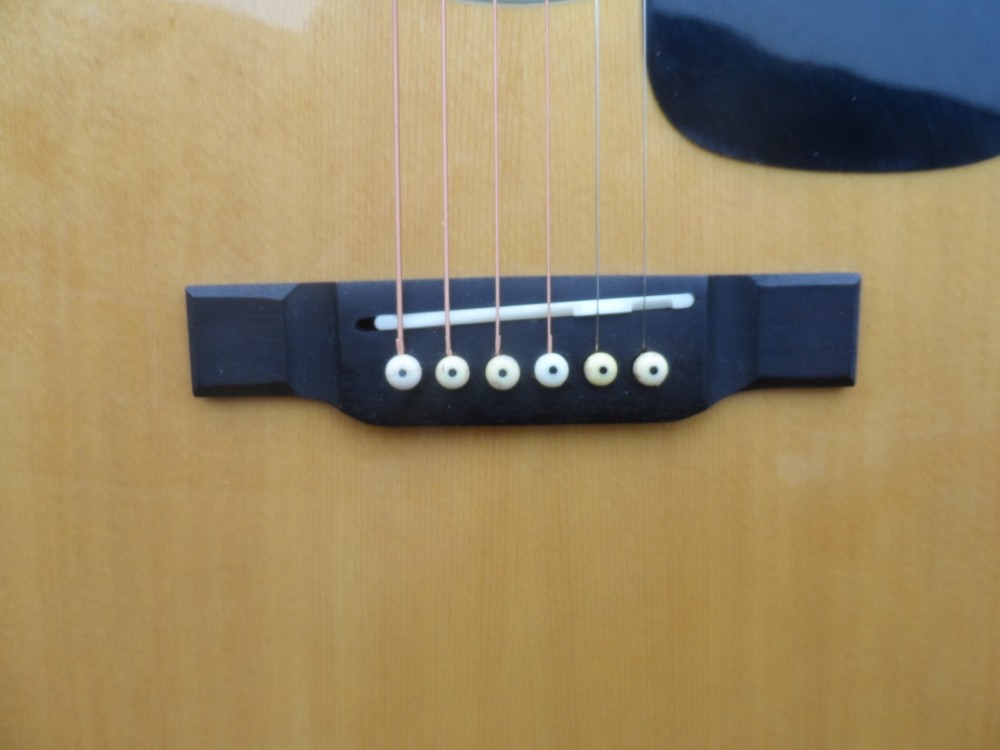 WASHBURN D 10 GUITAR, NEW STRINGS