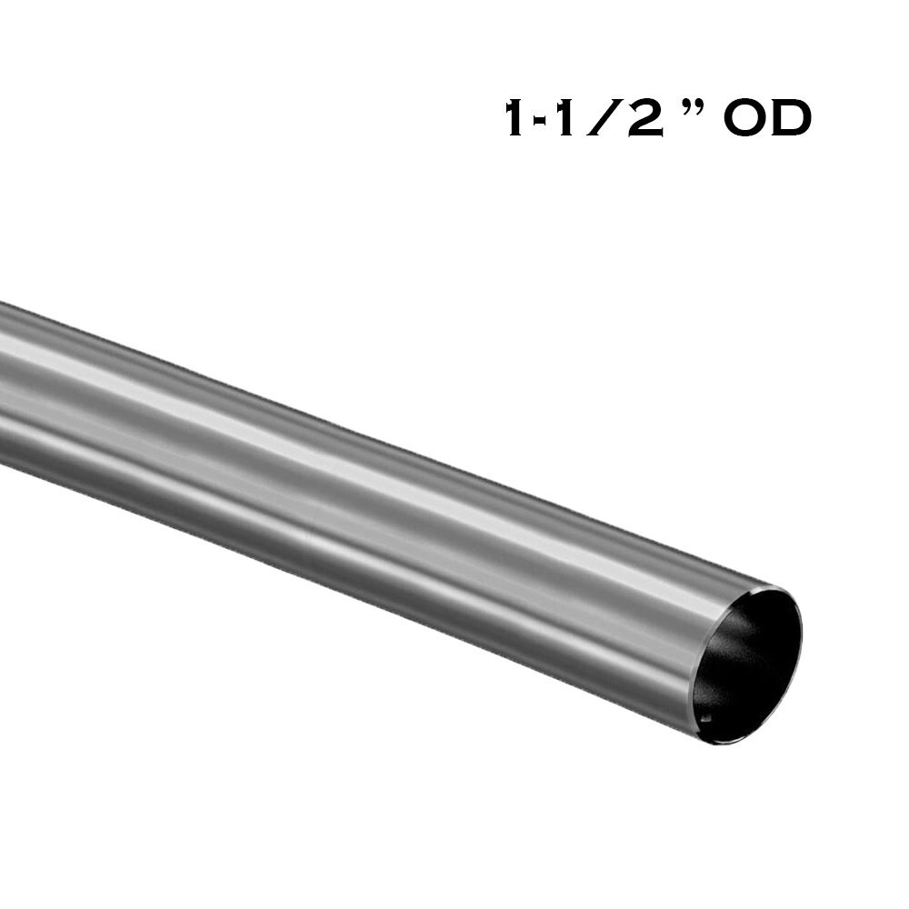 Custom Cut 1-1/2'' OD Stainless Steel Tubing | 316 Grade | 16 Gauge | Brushed