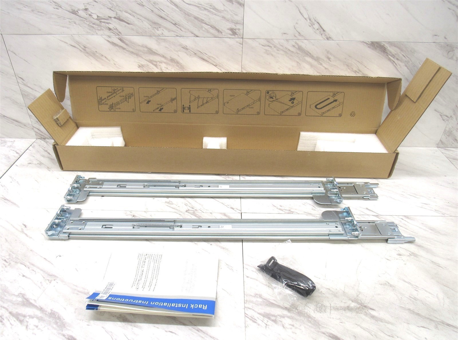 Open Box Dell 0H4X6X Sliding Ready Rails B6 2U For Dell R520 R530 R720 R720XD