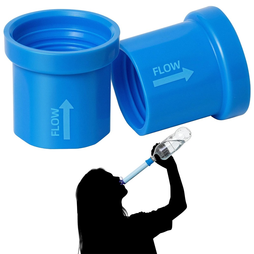 2 Pcs Water Filter Coupling Compatible with LifeStraw, Easy Drinking & Sharin...