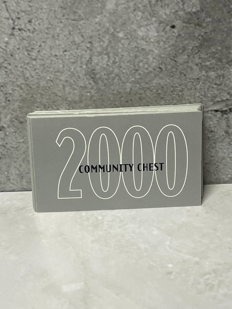 Millennium Edition Monopoly - Replacement Community Chest cards