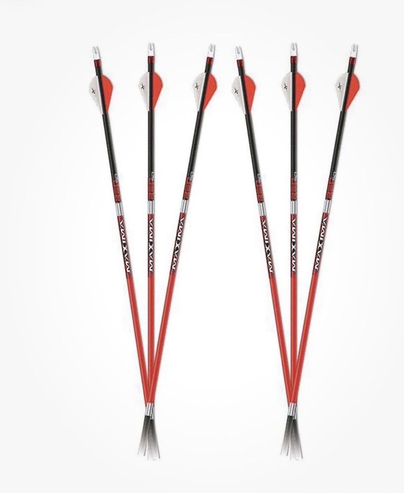 Carbon Express Maxima RED .300 Arrows 6-Pack - Red/Black